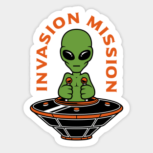 invasion mission Sticker